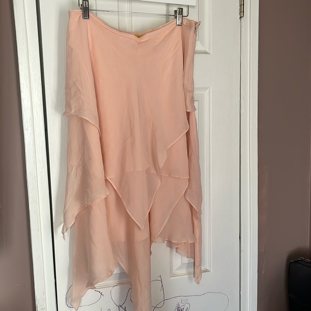 Vintage 100% Silk Midi Skirt